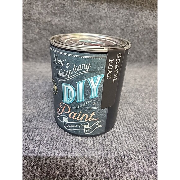 NEW Debi's Design Diary DIY Paint in Gravel Road Gray 16 fl oz Chalk Paint Pint - Picture 2 of 4